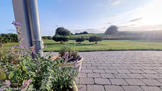 Terrasse von Hus Bøgebjerglund Havblik