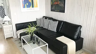 Wohnzimmer von Drei Terrassen Strandhus