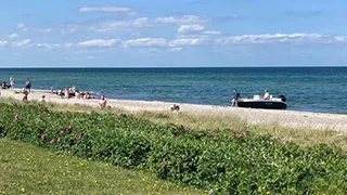 Strand in der Nähe von Drei Terrassen Strandhus