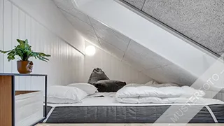 Schlafboden (Hems) in Poolhus Hasmark