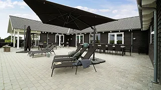 Terrasse von Paradies Poolhus