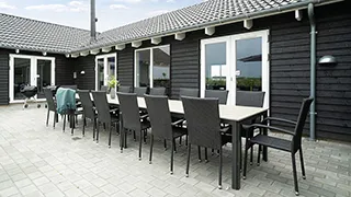 Terrasse von Paradies Poolhus