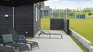 Terrasse von Paradies Poolhus