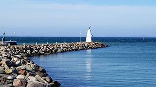 Hafen in der Nähe von Kæret Aktivhus