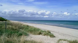 Strand in der Nähe von Hus Berit