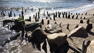 Strand in der Nähe von Hus Berit