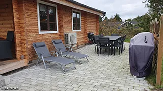 Terrasse von Sommerhus Kramnitze