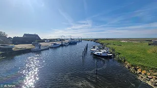 Hafen in der Nähe von Sommerhus Kramnitze