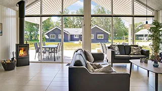 Wohnzimmer von Hansa Poolhus