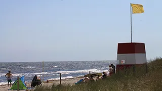Strand in der Nähe von Hansa Poolhus