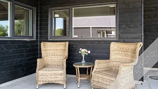 Terrasse von Poolhus Kramnitze
