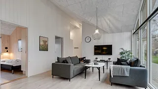 Wohnzimmer von Skovlyst Poolhus
