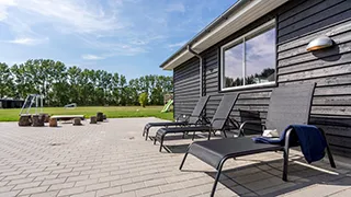 Terrasse von Ukama Poolhus