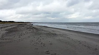 Strand in der Nähe von Hus Gravand