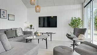 Wohnzimmer von Radbjerg Poolhus