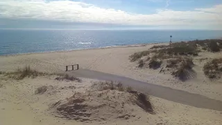 Strand in der Nähe von Hallerup Poolhus