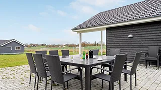 Terrasse von Aktivitätshaus Møns Klint