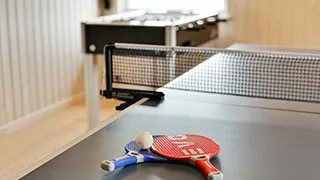 Tischtennisplatte  Aktivhus Råbylille
