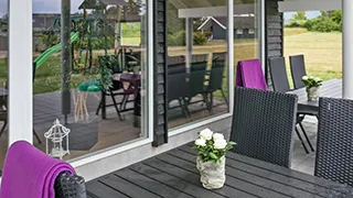 Terrasse von Aktivhus Råbylille