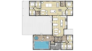 Grundriss von Hejmdals Poolhus