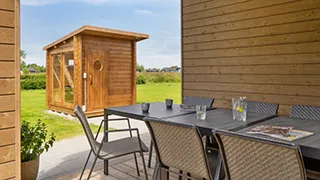 Terrasse von Marielyst Wellnesshus