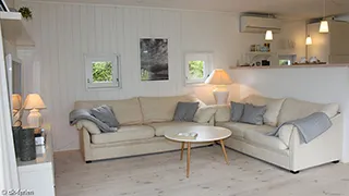 Wohnzimmer von Hornbæk Sommerhus