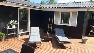 Terrasse von Hornbæk Sommerhus