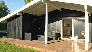 Terrasse von Hornbæk Sommerhus