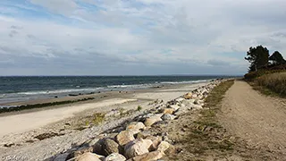 Strand in der Nähe von Gilleleje Wellnesshus