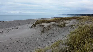 Strand in der Nähe von Godhavn Poolhus