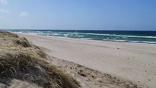Strand in der Nähe von Kattegat Aktivhus