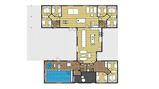 Grundriss von Skånstrøm Poolhus