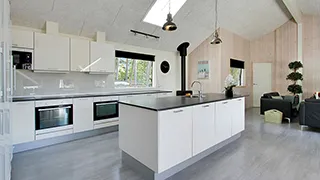 Küche in Mostergård Aktivhus