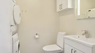 Badezimmer in Mostergård Aktivhus