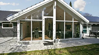 Terrasse von Hornbæk Aktivhus