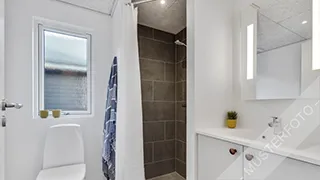 Badezimmer in Gilleleje Poolhus