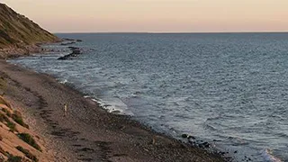 Strand in der Nähe von Olsens Poolhus