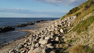 Strand in der Nähe von Linde Poolhus