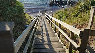 Strand in der Nähe von Linde Poolhus