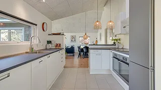 Küche in Vipstjerte Poolhus