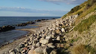 Strand in der Nähe von Øllemose Poolhus