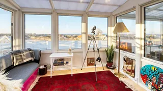 Wohnzimmer von Karrebæks Hyggehus