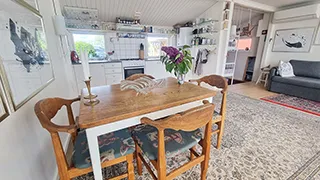 Essbereich in Karrebæks Hyggehus