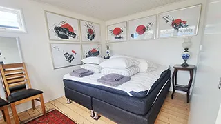 Schlafzimmer in Karrebæks Hyggehus