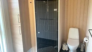 Badezimmer in Sommerhus Kobæk