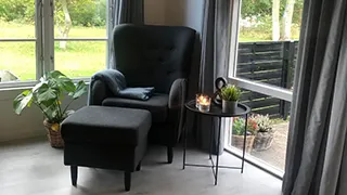 Wohnzimmer von Limfjordens Hyggehus