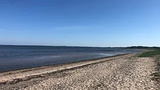 Strand in der Nähe von Limfjordens Hyggehus