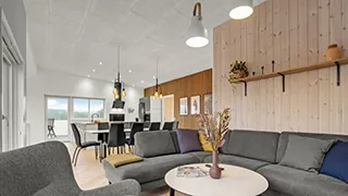 Wohnzimmer von Hus Limfjord-Nyde