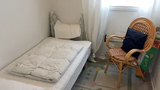 Schlafzimmer in Skulbøl Strandhus