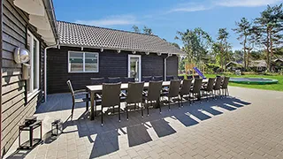 Terrasse von Snogebæk Poolhus